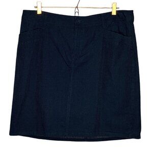 CJ Banks 16W Average Navy Blue Polka Dot‎ 100% Cotton Skort Skirt Shorts Lining